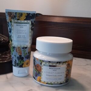 SEALED.  Beekman 1802 Covent Garden Floral Whipped Body & Hand Creams